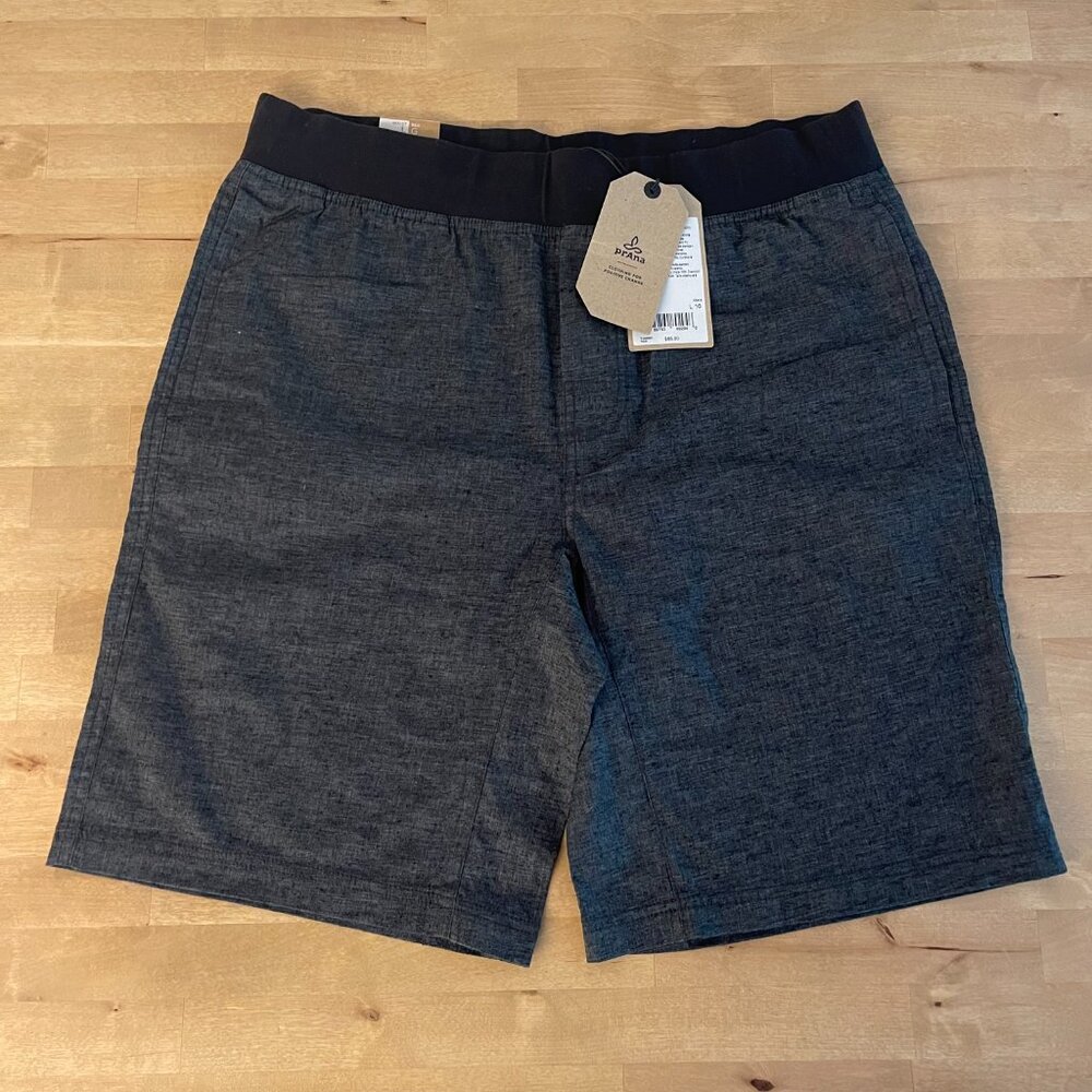 Prana Men's Vaha Short, Black, size Large